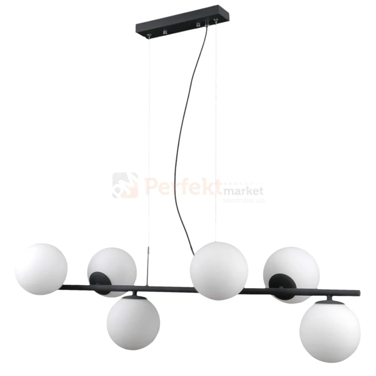 Italux PND-5510-6-BK lampa wisząca czarny