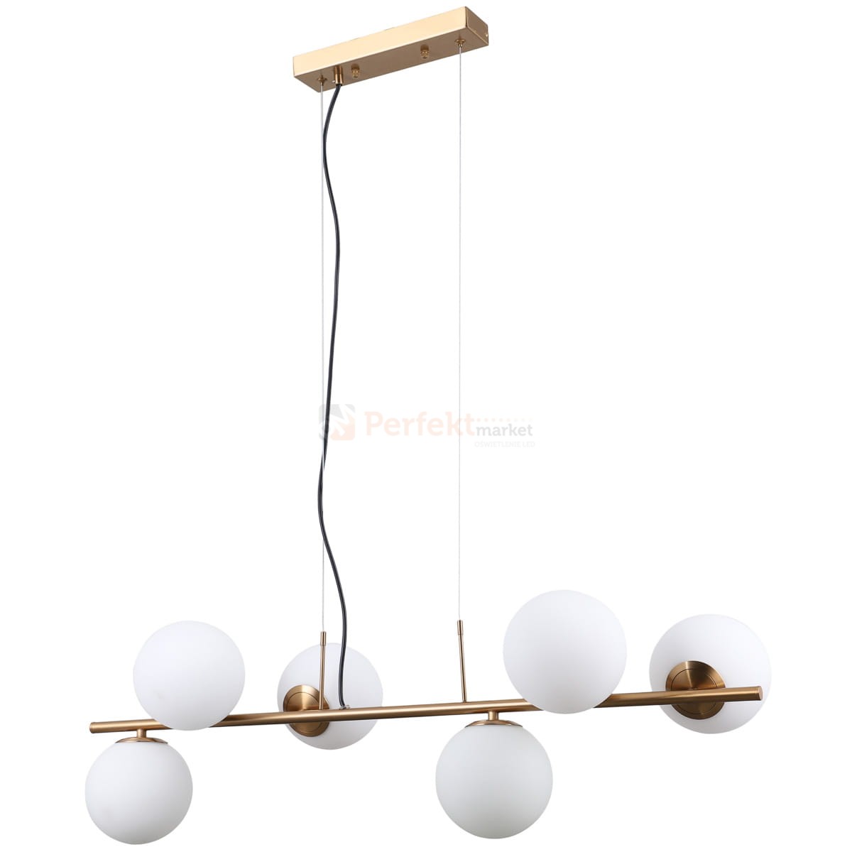 Italux PND-5510-6-HBR lampa wisząca złoty