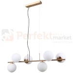 Italux PND-5510-6-HBR lampa wisząca złoty