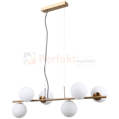 Italux PND-5510-6-HBR lampa wisząca złoty