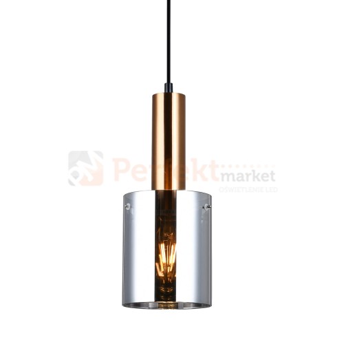 Italux PND-5581-1-BRO+SG lampa wisząca mosiężny