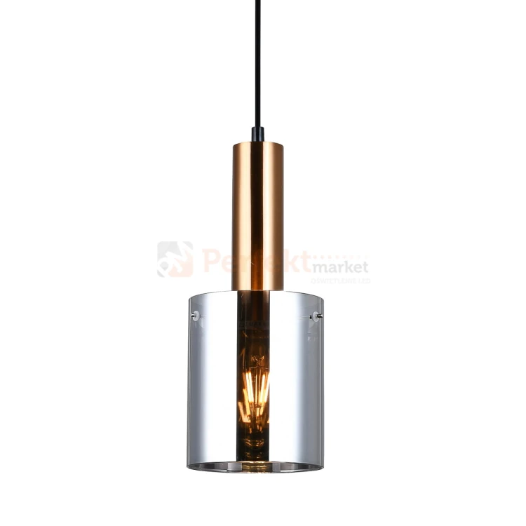 Italux PND-5581-1-BRO+SG lampa wisząca mosiężny