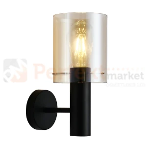 Italux SARDO WL-5581-1A-BK+AMB kinkiet czarny 