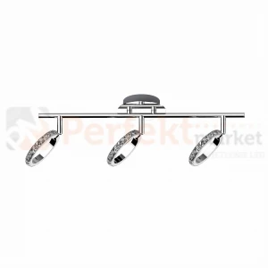 Lampa sufitowa LED TOLEDO CK170815-3 chrom kryształy 15W Zuma Line