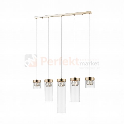 P0389-05E-F7AC GEM LAMPA WISZĄCA ZŁOTA/GOLD