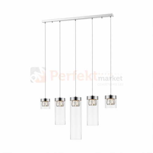 P0389-05E-F4AC (B5AC) GEM LAMPA WISZĄCA CHROME