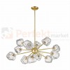 P0488-12P-U8AC ROCK LAMPA WISZĄCA ZŁOTA/MATT GOLD
