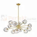 P0488-12P-U8AC ROCK LAMPA WISZĄCA ZŁOTA/MATT GOLD