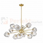 P0488-12P-U8AC ROCK LAMPA WISZĄCA ZŁOTA/MATT GOLD
