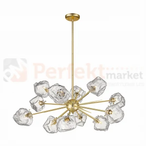 Zuma Line Rock P0488-12P-U8AC złota lampa wisząca 12xG9