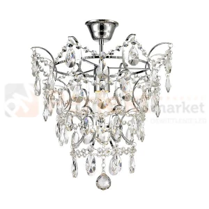 Klasyczny żyrandol z kryształkami Fusion RLX93410-1 Zuma Line