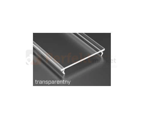 Klosze do profili LED Basic Solis Inso Iledo wide szeroki klosz transparentny