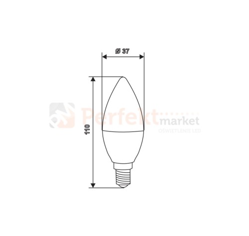 zarowka led e14 maly gwint mocna 11w 1050lm kulka swieczka wymiary perfektmarket.jpg