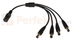 Rozgałęźnik zasilania DC 2.1/5.5 1 wtyk 4 gniazda perfektmarket sklep oswietlenie led sklep