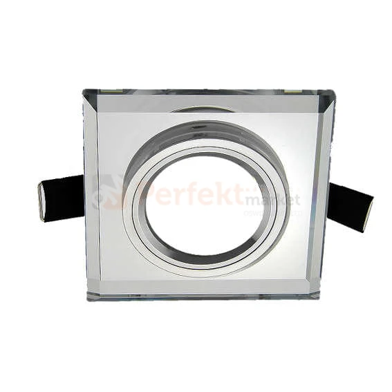 Oprawa halogenowa sufitowa stala pojedyncza kolor szklana transparentna bok gniazdo GU10 LED perfektmarket.jpg