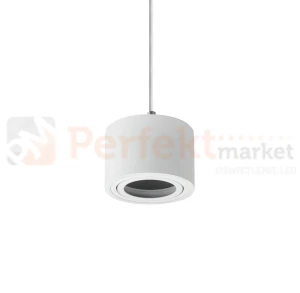 Lampa wisząca AR111 Crosti Sasari RO okrągła biała
