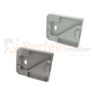 Zaślepka do profili Unico led aluminiowa z otworem typ schodowe biała srebrna prawa z otworem oświetlenie_led perfektmarket.jpg