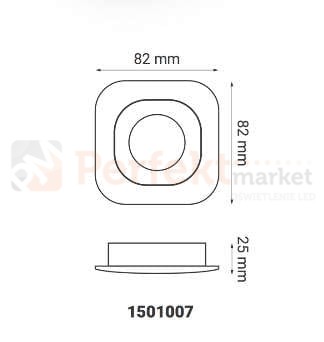 oprawa_halogenowa oprawa_ruchoma okrągła biała wpuszczana oświetlenie_led oprawa_led oświetlenie żarówki_led lampy_sufitowe halogeny_led oprawy_do_łazienki lampa_led crosti teri 1501005 kwadratowa biała wymiary perfektmarket
