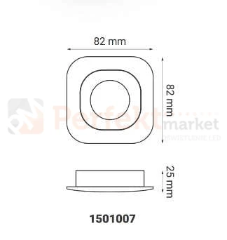 oprawa_halogenowa oprawa_ruchoma okrągła biała wpuszczana oświetlenie_led oprawa_led oświetlenie żarówki_led lampy_sufitowe halogeny_led oprawy_do_łazienki lampa_led crosti teri 1501005 kwadratowa biała wymiary perfektmarket
