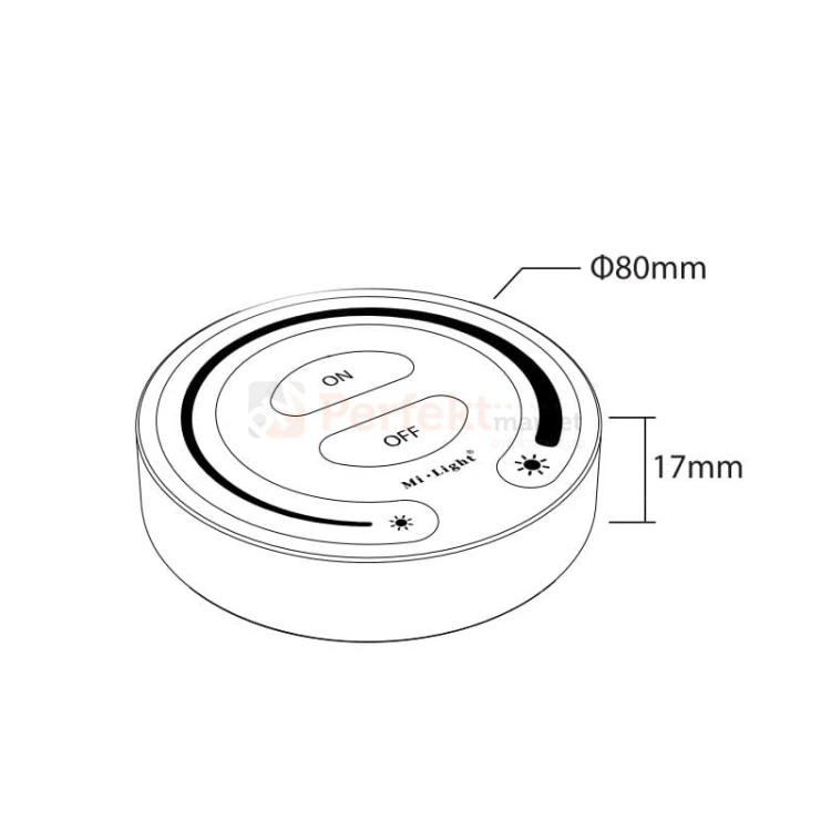 pilot sterowania do led mi light FUT087 wymiar perfektmarket.jpg