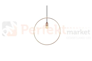 Lampa wiszące koło miedź Azzardo Krug AZ2113 40cm E27