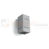 lampa_ścienna kinkiet szara g9 nowoczesna minimalizm design lampa kwadratowa plafon LED blocco szary perfektmarket SL.0479