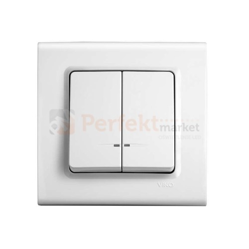łącznik świecznikowy podświetlany viko panasonic linnera włącznik włącznik biały prosty klasyczny minimalistyczny oświetlenie oświetlenie_led biała prosta klasyczna minimalizm minimalistyczna perfektmarket perfekt_market 90440050