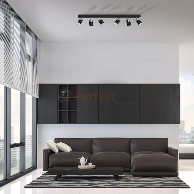 Lampa sufitowa JOKER BLACK 6xGU10 MLP1340