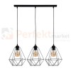 Lampa wisząca BASKET BLACK 3xE27 MLP7215