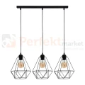 Lampa wisząca BASKET BLACK 3xE27 MLP7215