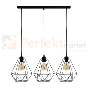 Lampa wisząca BASKET BLACK 3xE27 MLP7215