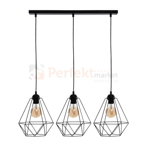 Lampa wisząca BASKET BLACK 3xE27 MLP7215