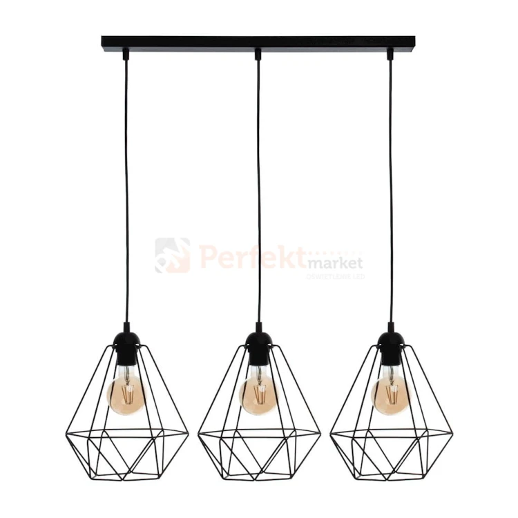 Lampa wisząca BASKET BLACK 3xE27 MLP7215