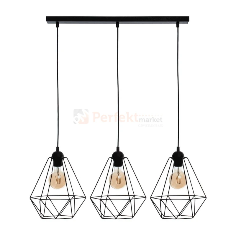 Lampa wisząca BASKET BLACK 3xE27 MLP7215