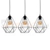 Lampa wisząca BASKET BLACK 3xE27 MLP7215