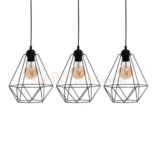 Lampa wisząca BASKET BLACK 3xE27 MLP7215
