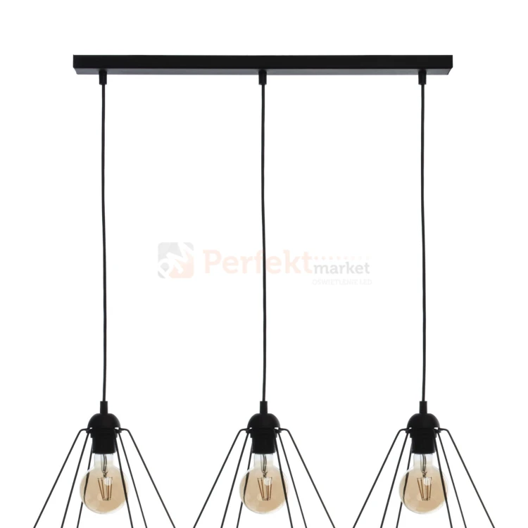 Lampa wisząca BASKET BLACK 3xE27 MLP7215