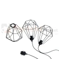 Lampa wisząca BASKET BLACK 3xE27 MLP7215