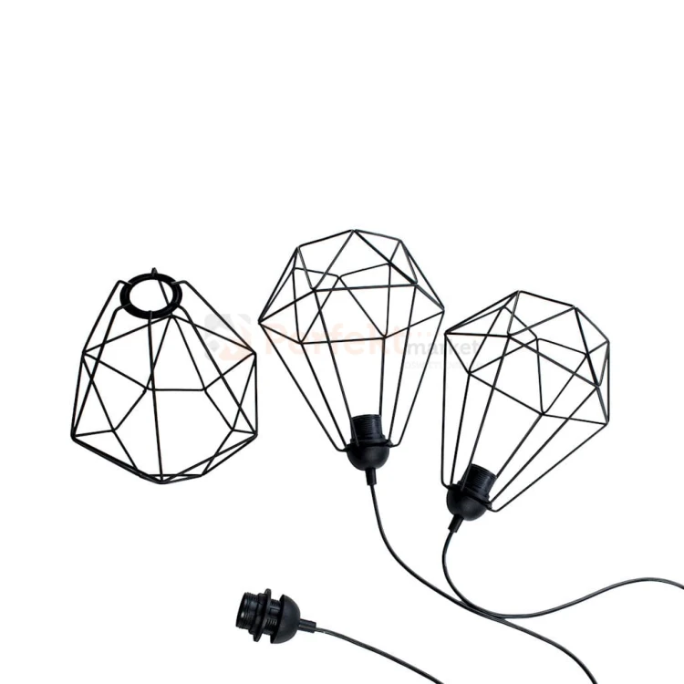 Lampa wisząca BASKET BLACK 3xE27 MLP7215