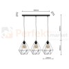 Lampa wisząca BASKET BLACK 3xE27 MLP7215