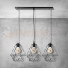 Lampa wisząca BASKET BLACK 3xE27 MLP7215
