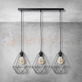 Lampa wisząca BASKET BLACK 3xE27 MLP7215