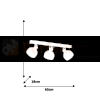 Lampa sufitowa OVAL WHITE 3xE27 MLP8651