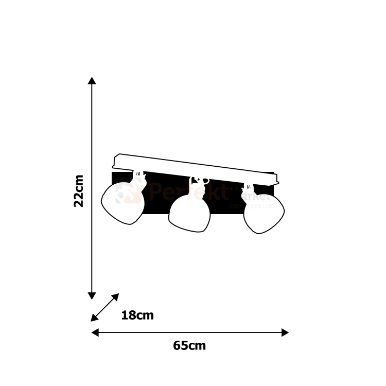 Lampa sufitowa OVAL WHITE 3xE27 MLP8651