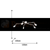Lampa sufitowa JOKER BLACK 5xGU10 MLP1341