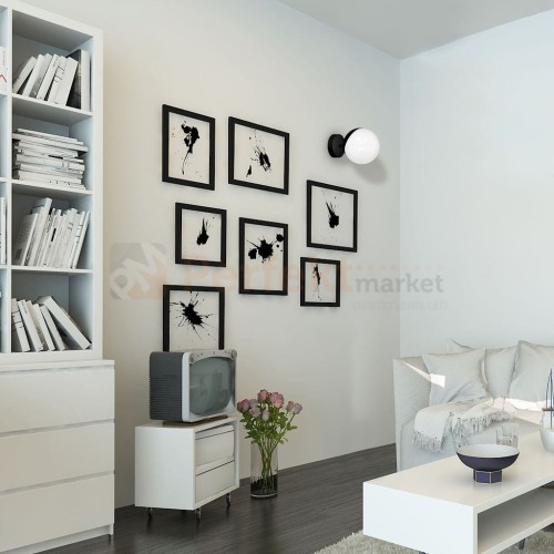 Kinkiet SFERA BLACK 1xE14 MLP8854
