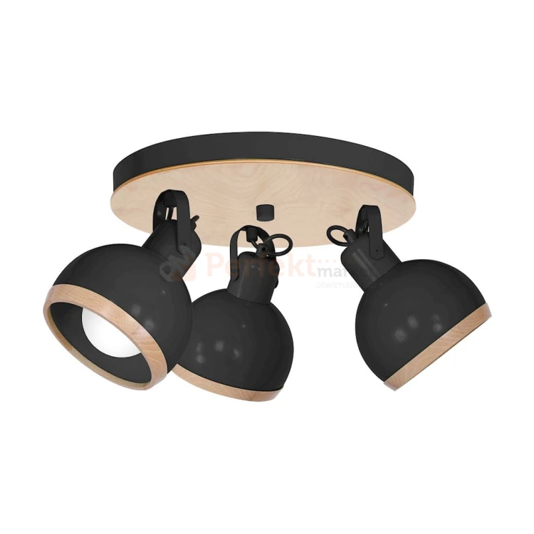 Lampa sufitowa OVAL BLACK 3xE27 MLP8659