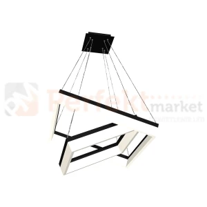 Lampa wisząca LED NERO 80W kwadraty geometryczna ML082