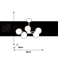 Żyrandol SFERA BLACK 5xE14 MLP8866