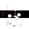Żyrandol SFERA BLACK 3xE14 MLP8865
